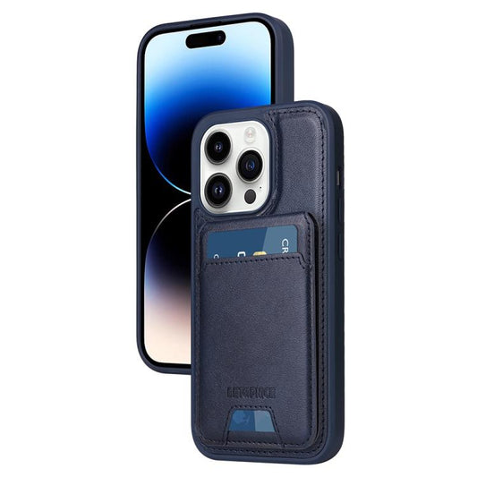 Pour iPhone 14 Pro Étui de téléphone avec portefeuille MagSafe détachable et rabat vertical BETOPNICE (Bleu)