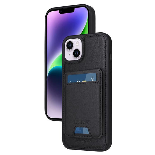 Pour iPhone 14 Plus Étui de Téléphone BETOPNICE Vertical Flip Détachable MagSafe Portefeuille (Noir)