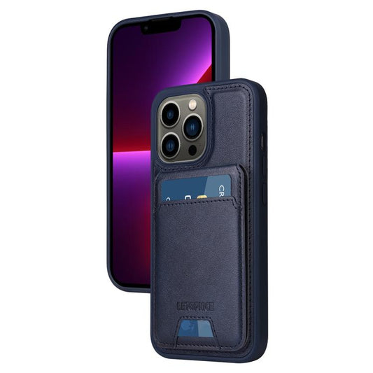 Pour iPhone 13 Pro Étui portefeuille magnétique vertical détachable BETOPNICE (bleu)