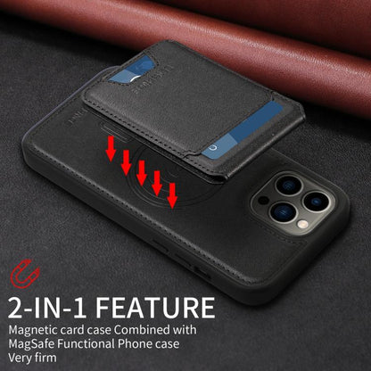 Pour iPhone 13 Pro Max Étui portefeuille BETOPNICE Vertical Flip Détachable MagSafe (Noir)