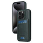 For iPhone 15 Pro BETOPNICE Vertical Flip Detachable MagSafe Wallet Phone Case(Green)