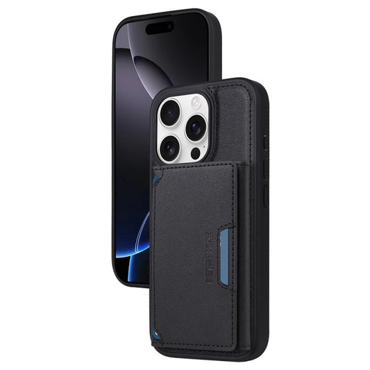 Pour iPhone 16 Pro BETOPNICE Étui portefeuille MagSafe détachable à rabat horizontal (Noir)