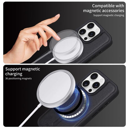 For iPhone 16 Pro BETOPNICE Horizontal Flip Detachable MagSafe Wallet Phone Case(Black)
