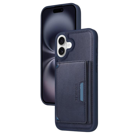 Pour iPhone 16 Plus Étui portefeuille magnétique détachable à rabat horizontal BETOPNICE (Bleu)