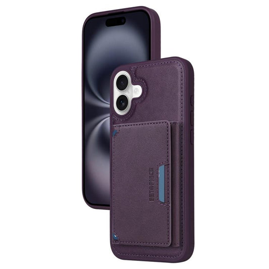 Pour iPhone 16 Plus Étui portefeuille MagSafe amovible à rabat horizontal BETOPNICE (Violet)