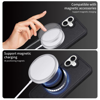 Pour iPhone 16 Plus Étui portefeuille magnétique détachable à rabat horizontal BETOPNICE (Noir)