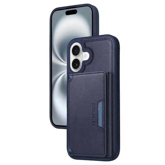 Pour iPhone 16 Étui portefeuille magnétique détachable à rabat horizontal BETOPNICE (Bleu)