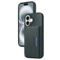 For iPhone 16 BETOPNICE Horizontal Flip Detachable MagSafe Wallet Phone Case(Green)