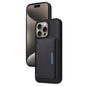 Pour iPhone 15 Pro Max BETOPNICE Étui portefeuille MagSafe détachable à rabat horizontal (Noir)