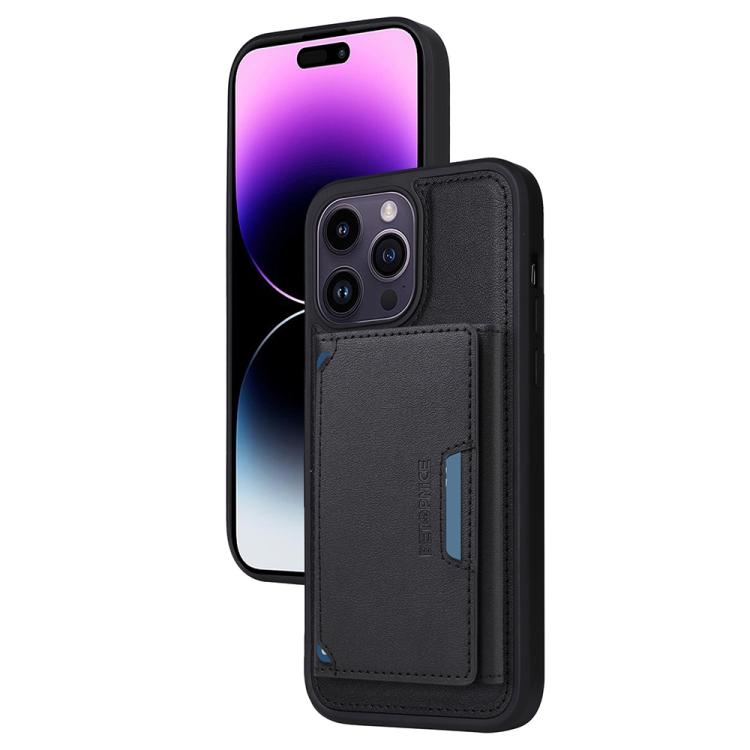 For iPhone 14 Pro Max BETOPNICE Horizontal Flip Detachable MagSafe Wallet Phone Case(Black)