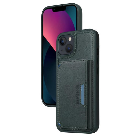 Pour iPhone 14 / 13 Étui portefeuille magnétique détachable à rabat horizontal BETOPNICE (vert)