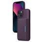 Pour iPhone 14 / 13 Étui de téléphone à portefeuille MagSafe détachable à rabat horizontal BETOPNICE (Violet)