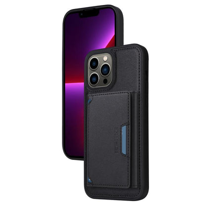 For iPhone 13 Pro Max BETOPNICE Horizontal Flip Detachable MagSafe Wallet Phone Case(Black)