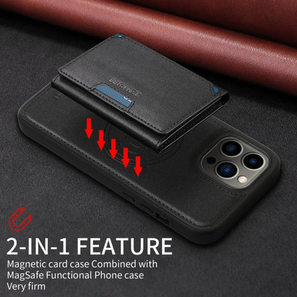 For iPhone 13 Pro Max BETOPNICE Horizontal Flip Detachable MagSafe Wallet Phone Case(Black)