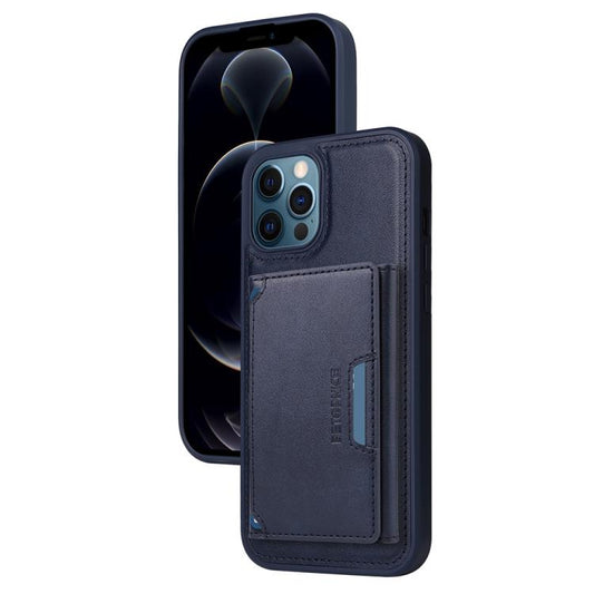 Pour iPhone 12 Pro Max Étui portefeuille détachable horizontal MagSafe BETOPNICE (Bleu)