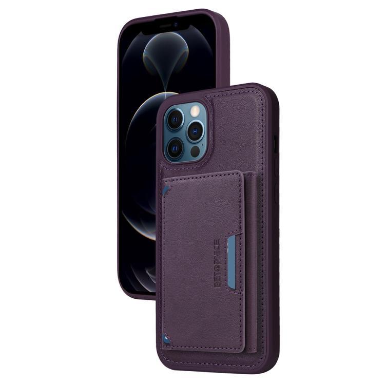 Pour iPhone 12 Pro Max Étui portefeuille détachable MagSafe à rabat horizontal BETOPNICE (Violet)