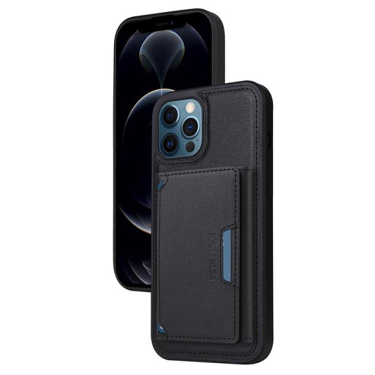 Pour iPhone 12 Pro Max Étui portefeuille détachable MagSafe à rabat horizontal BETOPNICE (Noir)