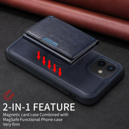 For iPhone 12 / 12 Pro BETOPNICE Horizontal Flip Detachable MagSafe Wallet Phone Case(Blue)