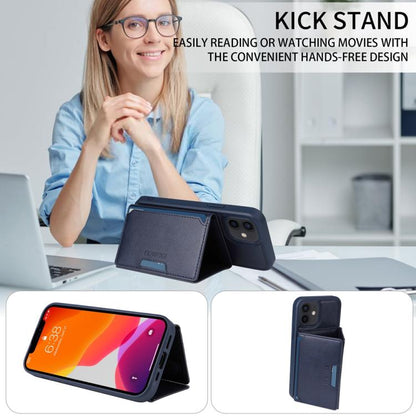 For iPhone 12 / 12 Pro BETOPNICE Horizontal Flip Detachable MagSafe Wallet Phone Case(Blue)