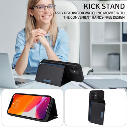 For iPhone 12 / 12 Pro BETOPNICE Horizontal Flip Detachable MagSafe Wallet Phone Case(Black)