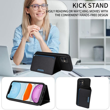 For iPhone 11 BETOPNICE Horizontal Flip Detachable MagSafe Wallet Phone Case(Black)