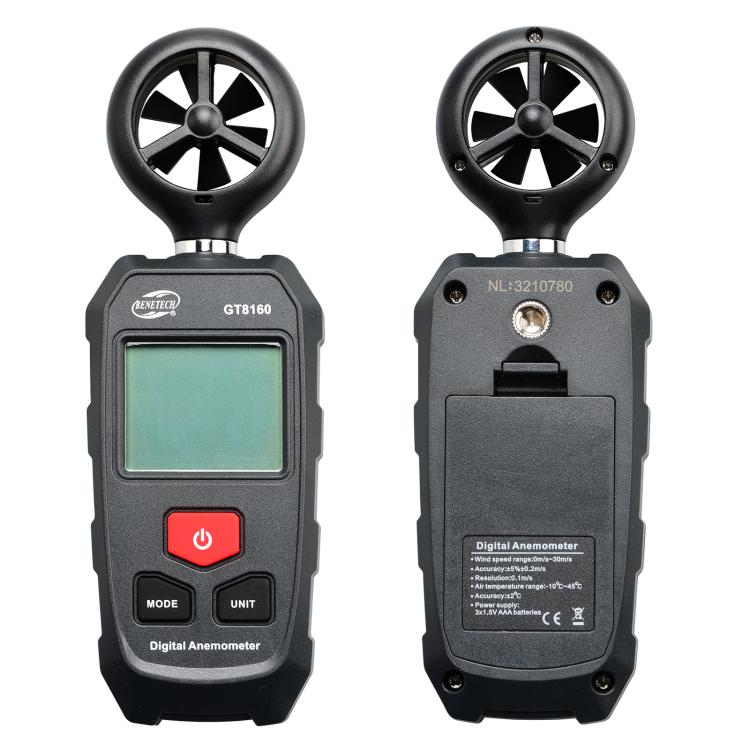 BENETECH GT8160 Handheld Wind Speed / Temperature Measuring Anemometer