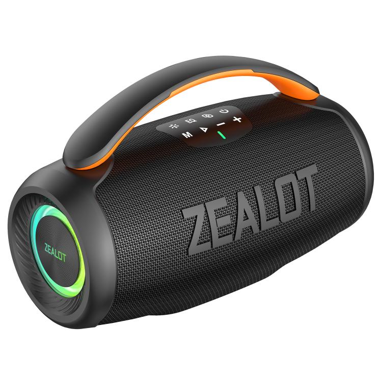 Zealot P11 50W Portable Outdoor RGB Bluetooth Speaker(Black)