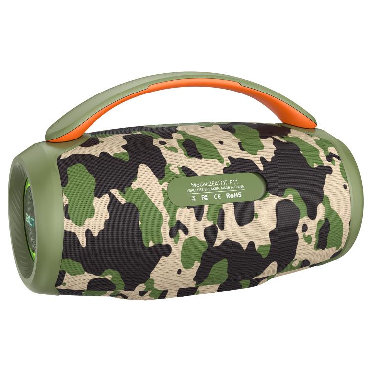 Zealot P11 50W Portable Outdoor RGB Bluetooth Speaker(Camouflage)