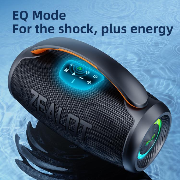 Zealot P11 50W Portable Outdoor RGB Bluetooth Speaker(Grey)