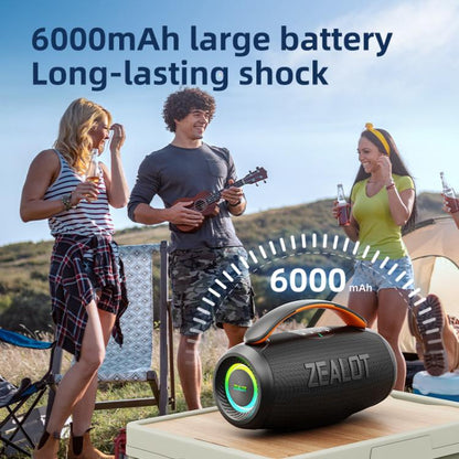 Zealot P11 50W Portable Outdoor RGB Bluetooth Speaker(Camouflage)