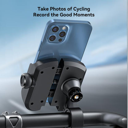 JOYROOM JR-ZS431 360 Rotation Dual Safety lock Bike Phone Mount(Black)