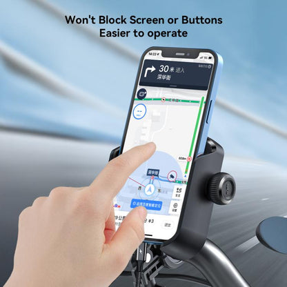 JOYROOM JR-ZS431 360 Rotation Dual Safety lock Bike Phone Mount(Black)