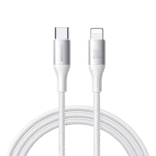 JOYROOM S-A28 Flash Series 480Mbps Fast Charging Data Cable, Type-C to 8 Pin Cable, Length: 1m(White)