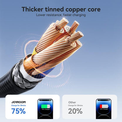 JOYROOM S-A28 Flash Series 480Mbps Fast Charging Data Cable, USB to 8 Pin Cable, Length: 1m(Black)