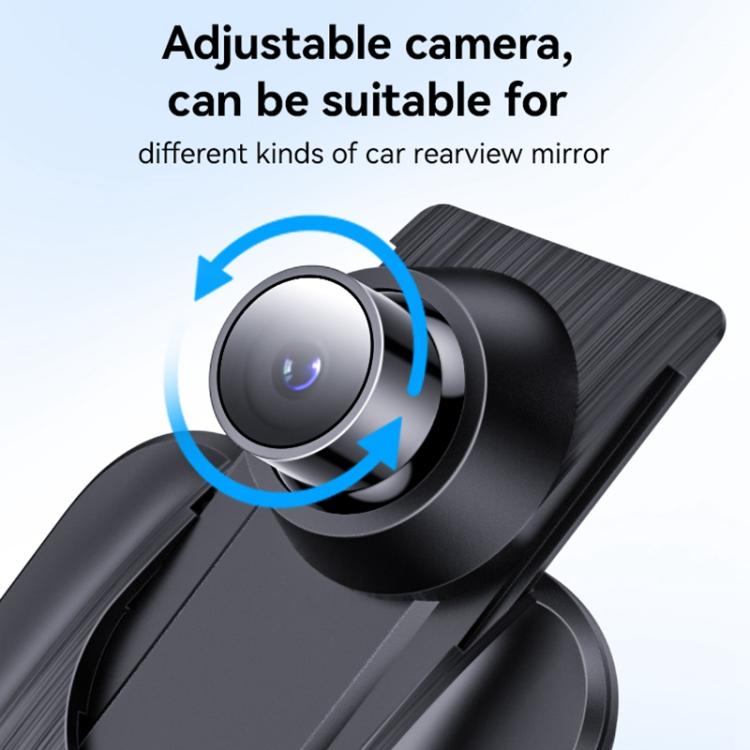 Yesido KM24 9.66 inch HD Image Reversing Assist CarPlay Streaming Rearview Mirror Dash Cam(Black)