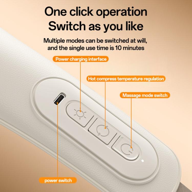 Yesido MG11 3 Modes Adjustable Width Neck and Shoulder Massager(White)