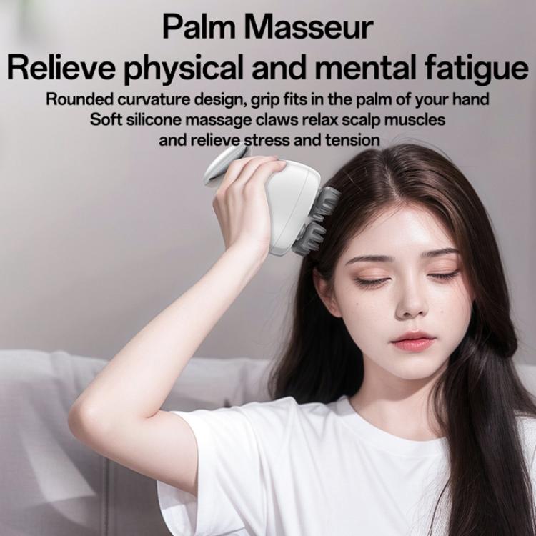Yesido MG12 IPX7 Waterproof Intelligent Head Massager Care Instrument(White)