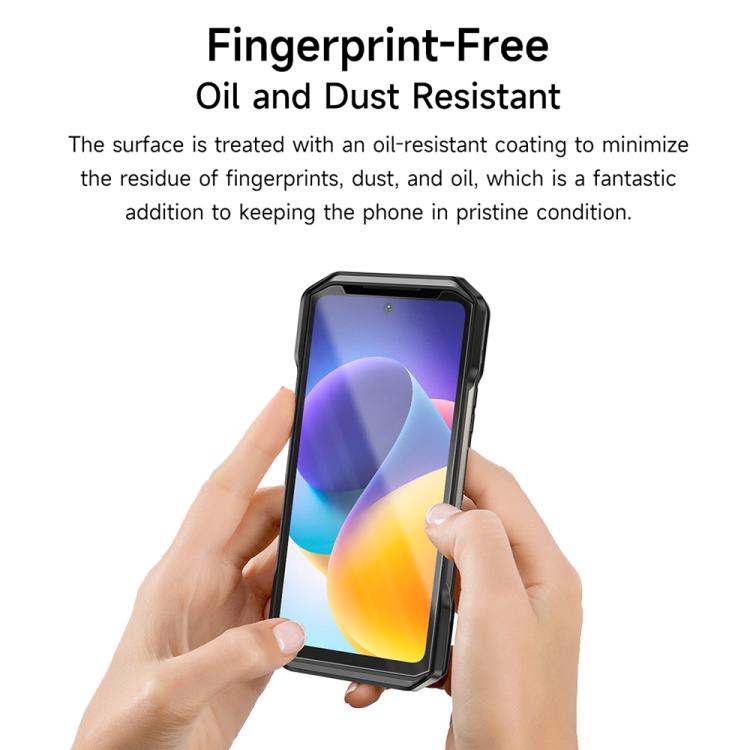 For Ulefone Armor X16 / X16 Pro 2pcs / Pack Ulefone 9H HD Anti Fingerprint Tempered Glass Screen Protector