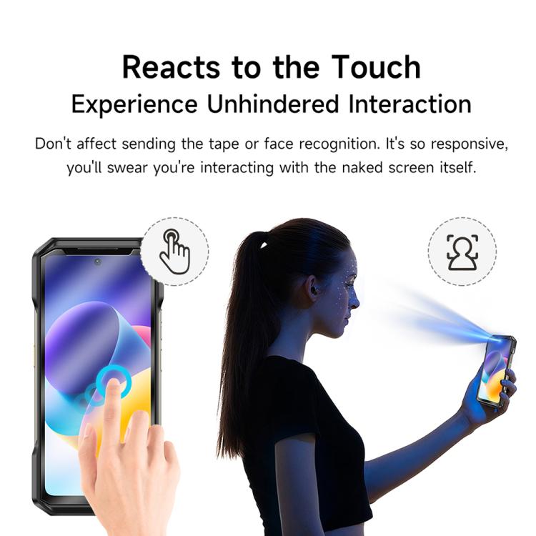 For Ulefone Armor X16 / X16 Pro 2pcs / Pack Ulefone 9H HD Anti Fingerprint Tempered Glass Screen Protector