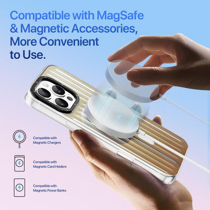For iPhone 16 Pro Max DUX DUCIS ZEST Series Colorful Gradient MagSafe Magnetic Phone Case(Gradient Desert Gold)