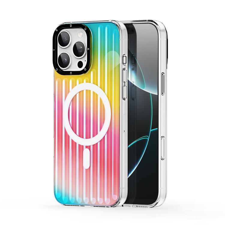 For iPhone 16 Pro DUX DUCIS ZEST Series Colorful Gradient MagSafe Magnetic Phone Case(Gradient Rainbow)