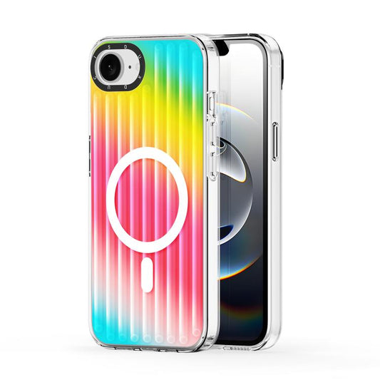 For iPhone 16e DUX DUCIS ZEST Series Colorful Gradient MagSafe Magnetic Phone Case(Gradient Rainbow)