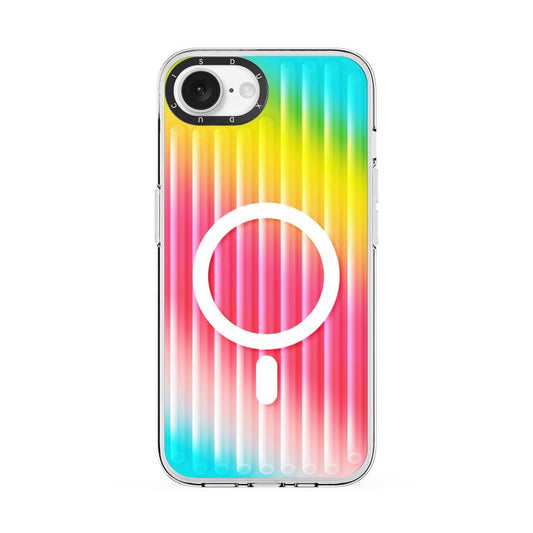For iPhone 16e DUX DUCIS ZEST Series Colorful Gradient MagSafe Magnetic Phone Case(Gradient Rainbow)