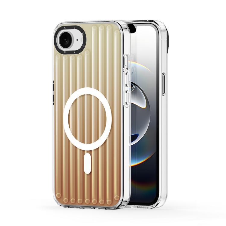 For iPhone 16e DUX DUCIS ZEST Series Colorful Gradient MagSafe Magnetic Phone Case(Gradient Desert Gold)