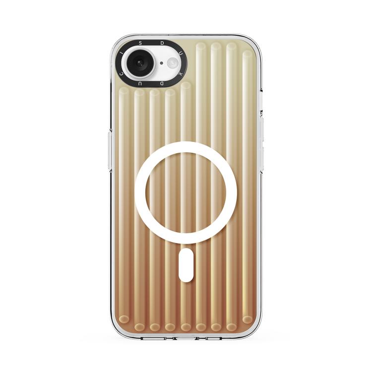 For iPhone 16e DUX DUCIS ZEST Series Colorful Gradient MagSafe Magnetic Phone Case(Gradient Desert Gold)