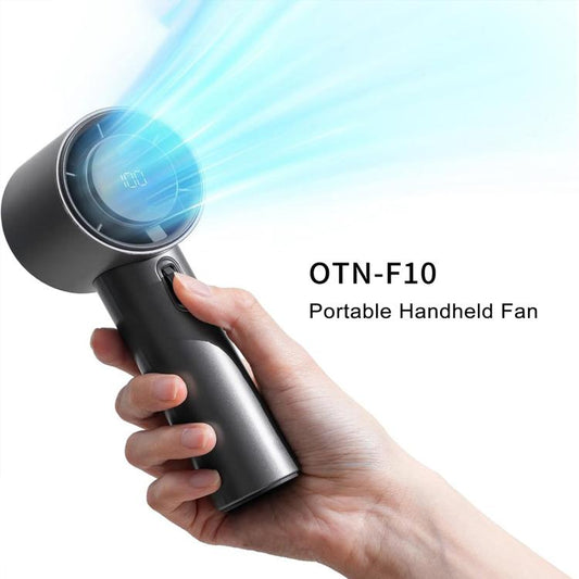Ventilateur à main portable à turbine haute vitesse Onten F10 100 vitesses (gris)