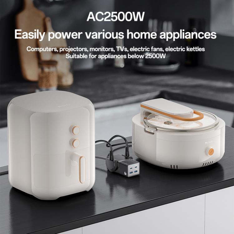 Yesido MC38 65W 6 In 1 Dual Type-C and Dual USB-A with 2 Socket GaN Fast Charging Power Socket, UK Plug(Black)