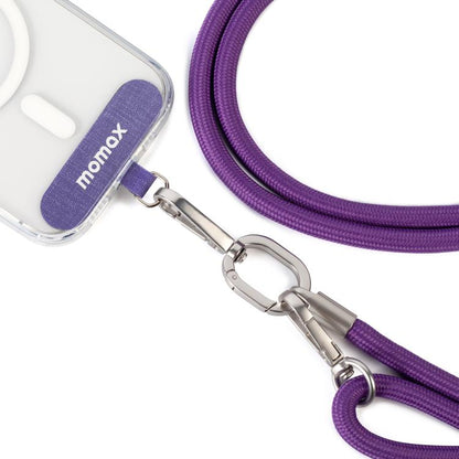 MOMAX SR39 Cord Phone Braided Lanyard(Purple)