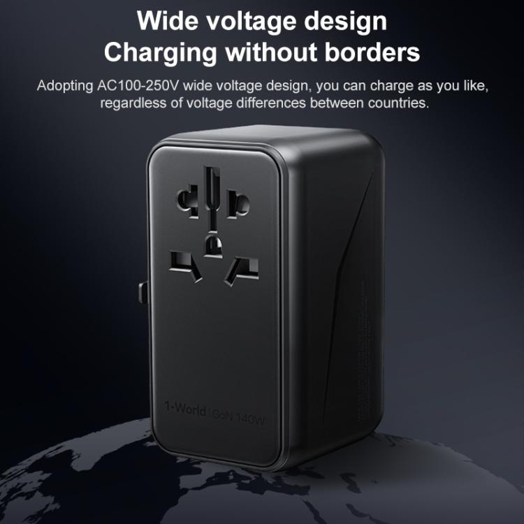 MOMAX UA16 1-World PD140W GaN Global Travel Fast Charging Socket