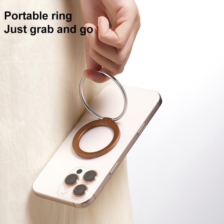 MOMAX HOOP Magnetic Ring Phone Holder(Black)